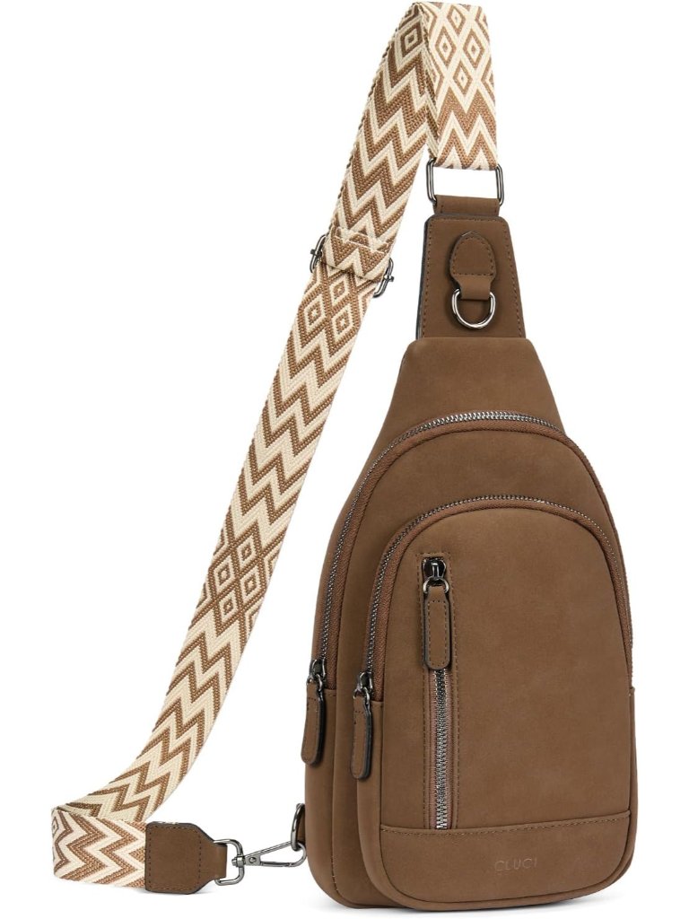 Crossbody Bags For Women Men,Leather Sling Bag Cross Body Backpack For Woman Gif